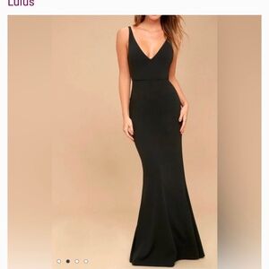 Lulus Melora black maxi dress
